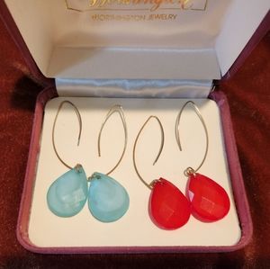 Two pair of earrings